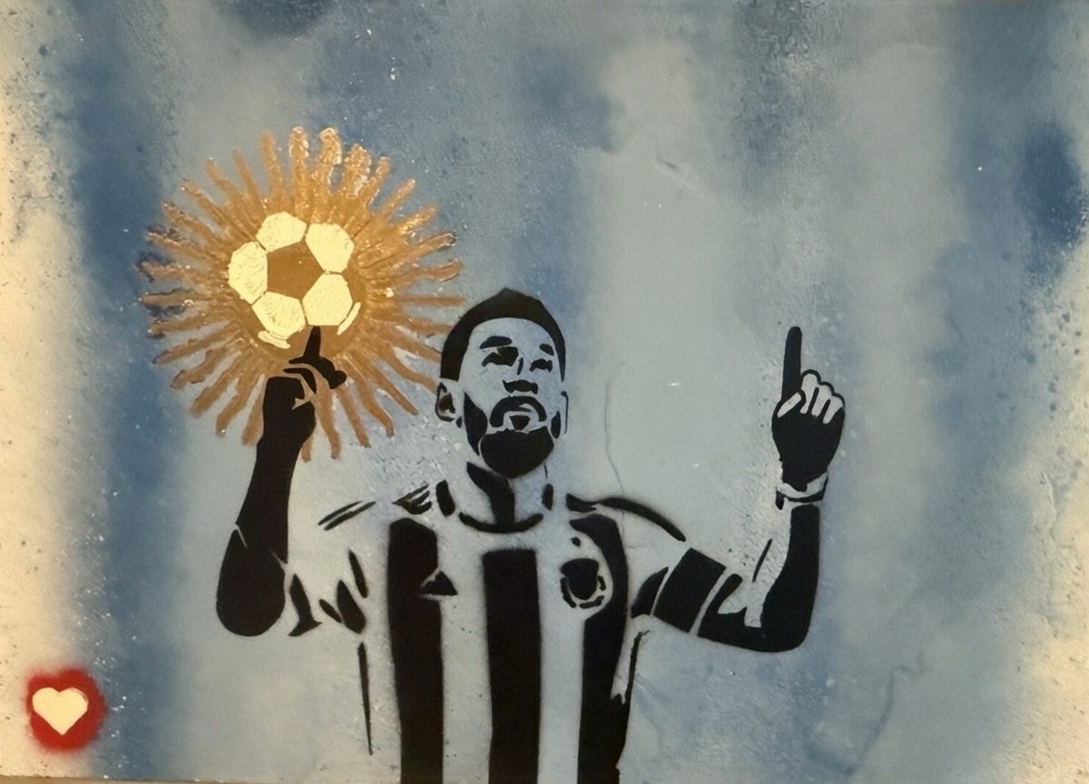 Argentina — Messi — handmade original